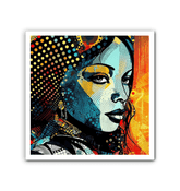 Modern wrapped canvas featuring unique artistic design